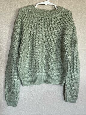 art class Sage Green Chunky Knit Sweater